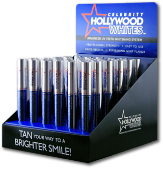 teeth whitening display